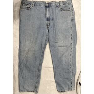 Levi's 550 Relaxed Fit Blue Denim Jeans Mens 50x32 Light Wash (Measures 48”x31”)